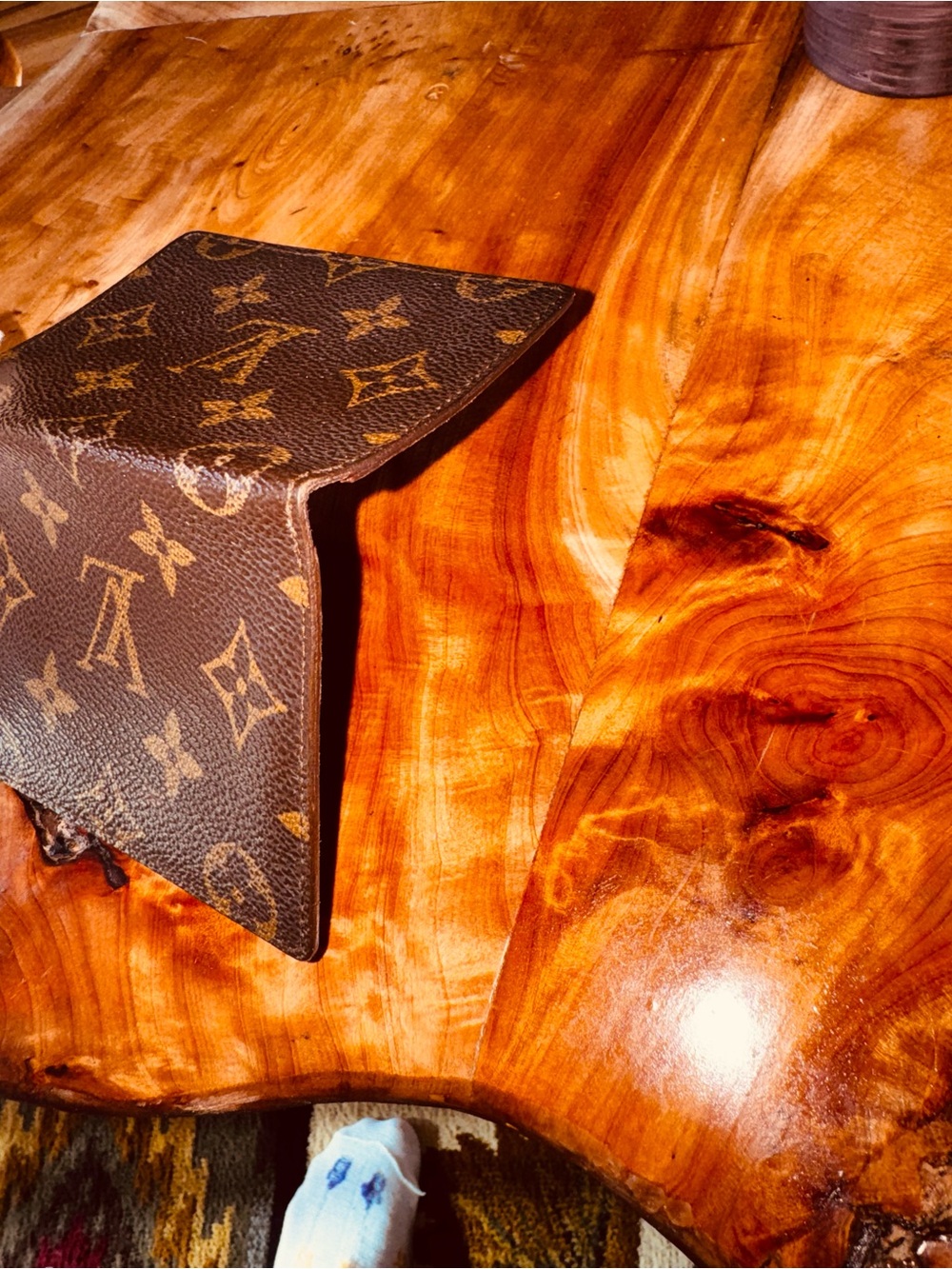 Louis Vuitton monogram pocket organizer, brown wallet, vintage - Picture 13 of 14